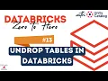13 Managed External Tables in Unity Catalog vs Legacy Hive Metastore UNDROP Tables in Databricks