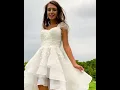 Download Lagu A-Line Asymmetrical Lace Organza Wedding Dress With Ruffle