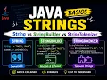 Java Strings Basics String StringBuilder StringTokenizer