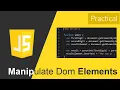 Javascript Part 3 - Manipulate Dom Elements