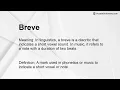 Breve Meaning