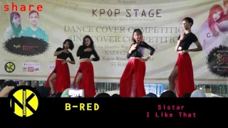 b red dancecover sistar i like that at kpop stage 2016