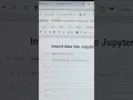 Import data into python Jupyter Notebook Pandas