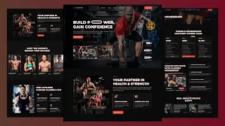 Create a Responsive Gym Website using HTML CSS and JavaScript