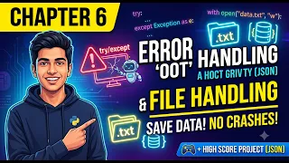 Prevent Code Crashes Python Error Handling File Handling Chapter 6