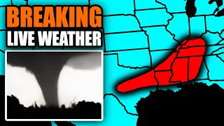 🔴LIVE - Severe Weather Coverage With Storm Chasers On The Ground, Live Weather Channel...