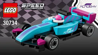 LEGO Speed Champions Mini F1 ACADEMY Car (30734)[58 pcs] Step-by-Step Building Instructions | TBB