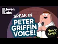How to Get Peter Griffin s Voice Using Eleven Labs Step by Step