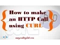 How to make http calls using curl
