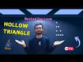 Hollow triangle pattern in java Pattern programs in java