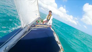 Jamaica to Bahamas Solo Sailing 30ft boat (against current & waves)