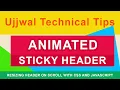 Animated Sticky Resizing Header on Scroll with CSS and Javascript