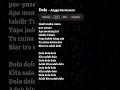 Lagu lirik dola / Angga Dermawan / nasib muka cuma pas-pasan