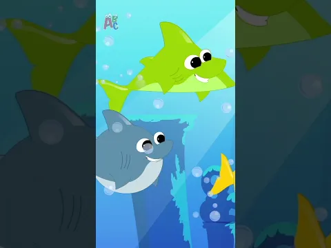 Năm chú cá mập đói nhỏ #Shorts #Ytshort #Learingvideo#Kidssong #Cámập#Babyshark #Mrbaby