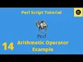 Arithmetic Operator Example in Perl - Perl Script Basics Tutorial