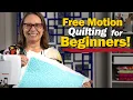 3 EASY Free Motion Quilting Designs - Complete Beginners Guide