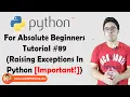 Raise In Python Examples Python Tutorials For Absolute Beginners In Hindi