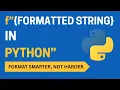 15 Python f-Strings Explained for Beginners Easy String Formatting
