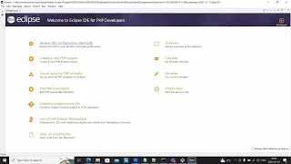 CGX Installing Eclipse PHP - Development Windows