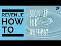 Sign up for automatic water bill payments AutoPay