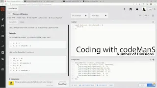 Codewars 7 kyu Number of Divisions JavaScript