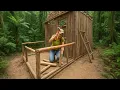 Download Lagu Built an Amazing Wooden Cabin Deep in the Forest | Bushcraft Shelter \u0026 ASMR Off Grid (part 2)