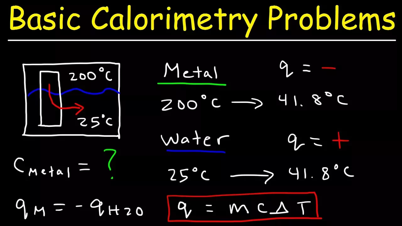 How To Solve Basic Calorimetry Problems in Chemistry