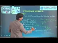 Lecture 13 Use two-phase simplex method to solve the Linear programming problem