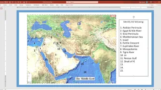 Fertile Crescent Map