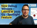 New Debug Window - LabVIEW 2025 Q3 Feature Spotlight