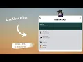 Live User Filter using Html CSS and JavaScript - Websavage