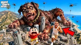 Chop Became POSSESSED and Attacked Shinchan Franklin in GTA5