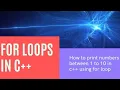 How to print numbers between 1 to 10 using for loop in C