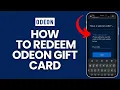 How to Redeem Odeon Gift Card 2024 Odeon Gift Card Redeem