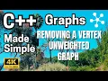 C Made Simple-Data Structures Algorithms-Graphs-Part 7 4 3-Remove Vertex Unweighted Graph