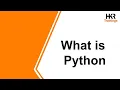 What is Python Python Tutorial Python Programming for Beginners - HKR Trainings