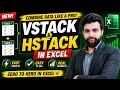 VSTACK HSTACK 3 Sheets ka Data 1 Table me Jorna ha New Excel Functions Excel 101