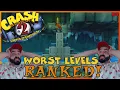 CRASH 2 WORST LEVELS RANKED - Crash Bandicoot 2 Cortex Strikes Back