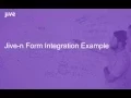 Jive-n Form Integration Example
