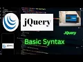 Jquery Basic Syntax Tutorial For Beginners