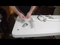Installing Drain on a Portable Fish Processing Table