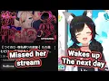 Choco Misses her stream and wakes up the next day