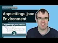 Appsettings json environment Setup files and use IWebHostEnvironment in NET