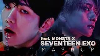 Download SEVENTEEN \u0026 EXO (feat. MONSTA X) — 'Fear (독) X Going Crazy (내가 미쳐) X Lost in the Dream' MASHUP MP3