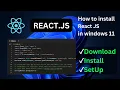 HOW TO CREATE FIRST REACT JS PROJECT WITH THE HELP OF COMMAND PROMPT