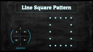 124 Square Pattern without any pre-defined method using while loop in Python