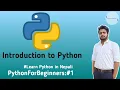 Introduction To Python Learn Python Basics In Nepali From Scratch PythonForBeginners