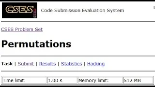 Permutations - CSES Introductory Problems
