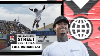 Men s Skateboard Street Best Trick FULL COMPETITION X Games California 2023