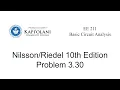 Basic Circuit Analysis Problem 3 30 from 10th Edition